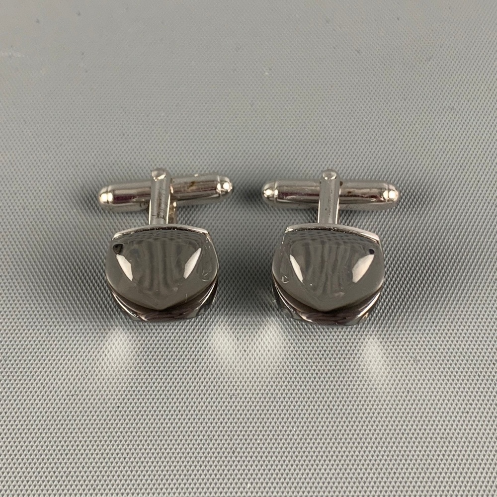 Baccarat Sterling Silver & Crystal Cufflinks